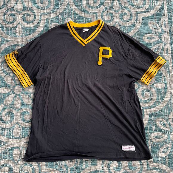 Vintage Pittsburgh Pirates‎ Mitchell & Ness Cooperstown Collection T-Shirt Black - Picture 2 of 13